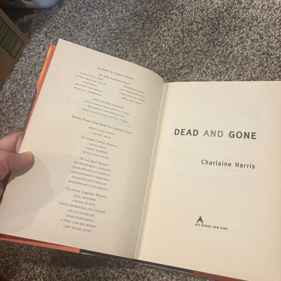 Dead and Gone Novel Book Vampires True Blood Hard Cover By Charlaine Harris - Picture 2 of 6